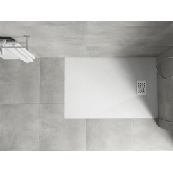 Mexen Hugo   SMC zuhanytálca  90 x 70 cm, fehér ,  takaró fehér - 42107090-W Kompozit zuhanytálca Kompozit zuhanytálca