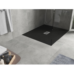 Mexen Hugo   SMC zuhanytálca  130 x 100 cm,  fekete ,  takaró inox - 42701013-X Kompozit zuhanytálca Kompozit zuhanytálca Kompozit zuhanytálca 0 Mexen
