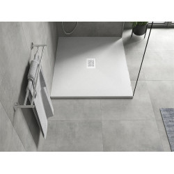 Mexen Hugo   SMC zuhanytálca  120 x 100 cm, fehér ,  takaró fehér - 42101012-W Kompozit zuhanytálca Kompozit zuhanytálca
