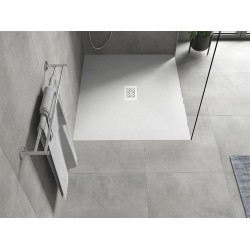 Mexen Hugo   SMC zuhanytálca  120 x 100 cm, fehér ,  takaró fehér - 42101012-W Kompozit zuhanytálca Kompozit zuhanytálca