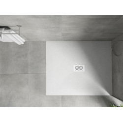 Mexen Hugo   SMC zuhanytálca  120 x 100 cm, fehér ,  takaró fehér - 42101012-W Kompozit zuhanytálca Kompozit zuhanytálca