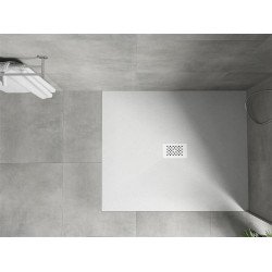 Mexen Hugo   SMC zuhanytálca  140 x 100 cm, fehér ,  takaró fehér - 42101014-W Kompozit zuhanytálca Kompozit zuhanytálca