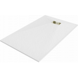 Mexen Hugo   SMC zuhanytálca  150 x 80 cm, fehér ,  takaró arany - 42108015-G Kompozit zuhanytálca Kompozit zuhanytálca Kompozit zuhanytálca 0 Mexen