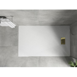 Mexen Hugo   SMC zuhanytálca  150 x 80 cm, fehér ,  takaró arany - 42108015-G Kompozit zuhanytálca Kompozit zuhanytálca