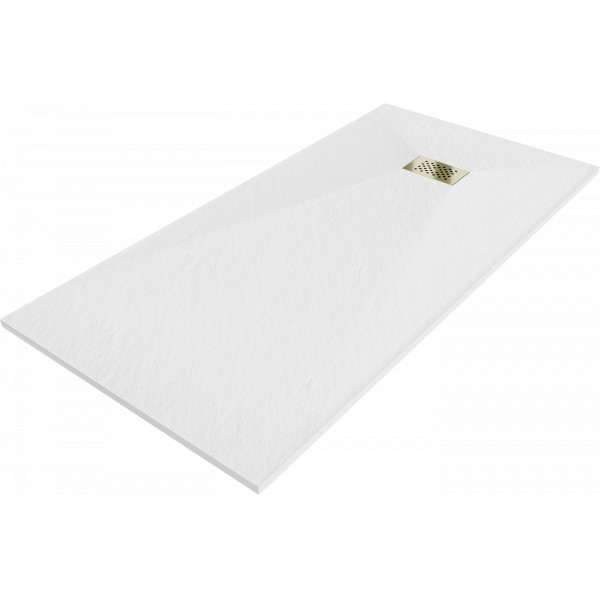 Mexen Hugo   SMC zuhanytálca  180 x 80 cm, fehér ,  takaró arany - 42108018-G Kompozit zuhanytálca Kompozit zuhanytálca