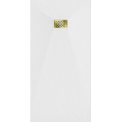 Mexen Hugo   SMC zuhanytálca  180 x 80 cm, fehér ,  takaró arany - 42108018-G Kompozit zuhanytálca Kompozit zuhanytálca