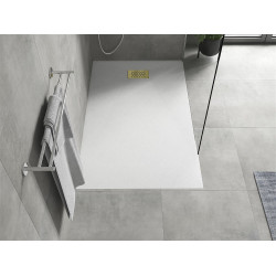 Mexen Hugo   SMC zuhanytálca  150 x 90 cm, fehér ,  takaró arany - 42109015-G Kompozit zuhanytálca Kompozit zuhanytálca