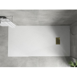 Mexen Hugo   SMC zuhanytálca  170 x 90 cm, fehér ,  takaró arany - 42109017-G Kompozit zuhanytálca Kompozit zuhanytálca