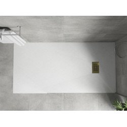 Mexen Hugo   SMC zuhanytálca  170 x 90 cm, fehér ,  takaró arany - 42109017-G Kompozit zuhanytálca Kompozit zuhanytálca