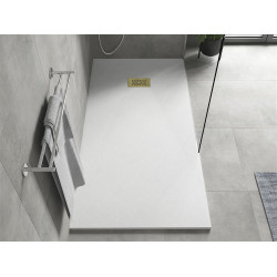 Mexen Hugo   SMC zuhanytálca  180 x 90 cm, fehér ,  takaró arany - 42109018-G Kompozit zuhanytálca Kompozit zuhanytálca