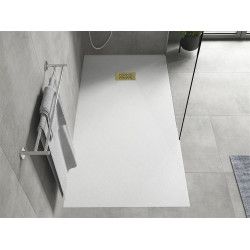 Mexen Hugo   SMC zuhanytálca  180 x 90 cm, fehér ,  takaró arany - 42109018-G Kompozit zuhanytálca Kompozit zuhanytálca
