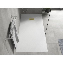 Mexen Hugo   SMC zuhanytálca  180 x 90 cm, fehér ,  takaró arany - 42109018-G Kompozit zuhanytálca Kompozit zuhanytálca
