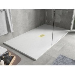 Mexen Hugo   SMC zuhanytálca  150 x 100 cm, fehér ,  takaró arany - 42101015-G Kompozit zuhanytálca Kompozit zuhanytálca