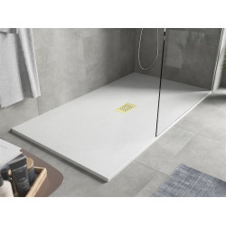 Mexen Hugo   SMC zuhanytálca  170 x 100 cm, fehér ,  takaró arany - 42101017-G Kompozit zuhanytálca Kompozit zuhanytálca