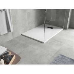 Mexen Hugo   SMC zuhanytálca  110 x 70 cm, fehér ,  takaró fekete - 42107011-B Kompozit zuhanytálca Kompozit zuhanytálca