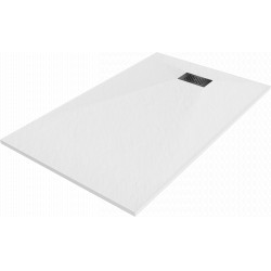 Mexen Hugo   SMC zuhanytálca  150 x 80 cm, fehér ,  takaró fekete - 42108015-B Kompozit zuhanytálca Kompozit zuhanytálca Kompozit zuhanytálca 0 Mexen