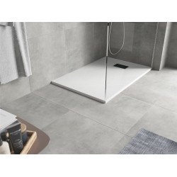 Mexen Hugo   SMC zuhanytálca  110 x 90 cm, fehér ,  takaró fekete - 42109011-B Kompozit zuhanytálca Kompozit zuhanytálca