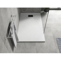 Mexen Hugo   SMC zuhanytálca  150 x 90 cm, fehér ,  takaró fekete - 42109015-B Kompozit zuhanytálca Kompozit zuhanytálca