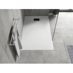 Mexen Hugo   SMC zuhanytálca  150 x 90 cm, fehér ,  takaró fekete - 42109015-B Kompozit zuhanytálca Kompozit zuhanytálca
