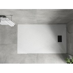 Mexen Hugo   SMC zuhanytálca  150 x 90 cm, fehér ,  takaró fekete - 42109015-B Kompozit zuhanytálca Kompozit zuhanytálca