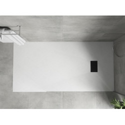 Mexen Hugo   SMC zuhanytálca  170 x 90 cm, fehér ,  takaró fekete - 42109017-B Kompozit zuhanytálca Kompozit zuhanytálca