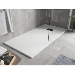 Mexen Hugo   SMC zuhanytálca  170 x 90 cm, fehér ,  takaró fekete - 42109017-B Kompozit zuhanytálca Kompozit zuhanytálca