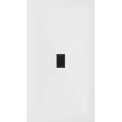 Mexen Hugo   SMC zuhanytálca  200 x 100 cm, fehér ,  takaró fekete - 42101020-B Kompozit zuhanytálca Kompozit zuhanytálca