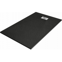Mexen Hugo   SMC zuhanytálca  140 x 70 cm,  fekete ,  takaró inox - 42707014-X Kompozit zuhanytálca Kompozit zuhanytálca Kompozit zuhanytálca 0 Mexen
