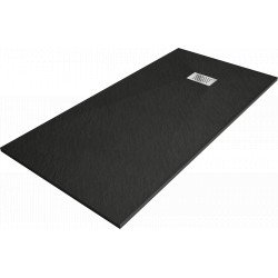 Mexen Hugo   SMC zuhanytálca  170 x 80 cm,  fekete ,  takaró inox - 42708017-X Kompozit zuhanytálca Kompozit zuhanytálca Kompozit zuhanytálca 0 Mexen