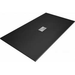 Mexen Hugo   SMC zuhanytálca  200 x 100 cm,  fekete ,  takaró inox - 42701020-X Kompozit zuhanytálca Kompozit zuhanytálca Kompozit zuhanytálca 0 Mexen