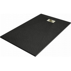 Mexen Hugo   SMC zuhanytálca  140 x 90 cm,  fekete ,  takaró arany - 42709014-G Kompozit zuhanytálca Kompozit zuhanytálca Kompozit zuhanytálca 0 Mexen