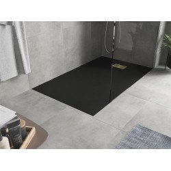 Mexen Hugo   SMC zuhanytálca  150 x 90 cm,  fekete ,  takaró arany - 42709015-G Kompozit zuhanytálca Kompozit zuhanytálca Kompozit zuhanytálca 0 Mexen
