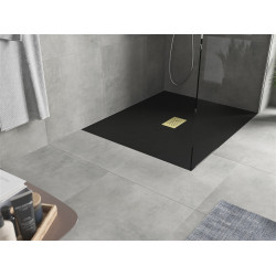 Mexen Hugo   SMC zuhanytálca  130 x 100 cm,  fekete ,  takaró arany - 42701013-G Kompozit zuhanytálca Kompozit zuhanytálca Kompozit zuhanytálca 0 Mexen