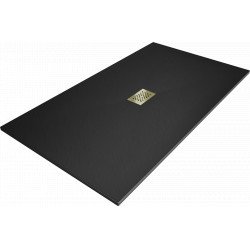Mexen Hugo   SMC zuhanytálca  180 x 100 cm,  fekete ,  takaró arany - 42701018-G Kompozit zuhanytálca Kompozit zuhanytálca Kompozit zuhanytálca 0 Mexen