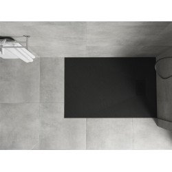 Mexen Hugo   SMC zuhanytálca  80 x 70 cm,  fekete ,  takaró fekete - 42707080-B Kompozit zuhanytálca Kompozit zuhanytálca