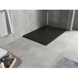 Mexen Hugo   SMC zuhanytálca  90 x 70 cm,  fekete ,  takaró fekete - 42707090-B Kompozit zuhanytálca Kompozit zuhanytálca