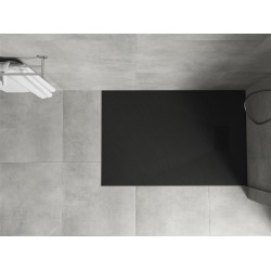 Mexen Hugo   SMC zuhanytálca  90 x 70 cm,  fekete ,  takaró fekete - 42707090-B Kompozit zuhanytálca Kompozit zuhanytálca