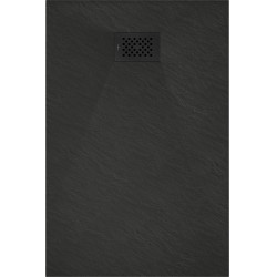 Mexen Hugo   SMC zuhanytálca  110 x 80 cm,  fekete ,  takaró fekete - 42708011-B Kompozit zuhanytálca Kompozit zuhanytálca