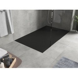 Mexen Hugo   SMC zuhanytálca  150 x 80 cm,  fekete ,  takaró fekete - 42708015-B Kompozit zuhanytálca Kompozit zuhanytálca Kompozit zuhanytálca 0 Mexen