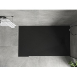 Mexen Hugo   SMC zuhanytálca  150 x 80 cm,  fekete ,  takaró fekete - 42708015-B Kompozit zuhanytálca Kompozit zuhanytálca