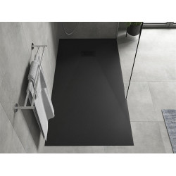 Mexen Hugo   SMC zuhanytálca  170 x 80 cm,  fekete ,  takaró fekete - 42708017-B Kompozit zuhanytálca Kompozit zuhanytálca