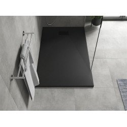 Mexen Hugo   SMC zuhanytálca  140 x 90 cm,  fekete ,  takaró fekete - 42709014-B Kompozit zuhanytálca Kompozit zuhanytálca