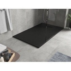 Mexen Hugo   SMC zuhanytálca  150 x 90 cm,  fekete ,  takaró fekete - 42709015-B Kompozit zuhanytálca Kompozit zuhanytálca