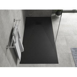 Mexen Hugo   SMC zuhanytálca  170 x 90 cm,  fekete ,  takaró fekete - 42709017-B Kompozit zuhanytálca Kompozit zuhanytálca