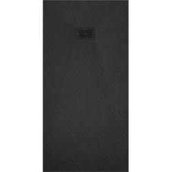 Mexen Hugo   SMC zuhanytálca  170 x 90 cm,  fekete ,  takaró fekete - 42709017-B Kompozit zuhanytálca Kompozit zuhanytálca