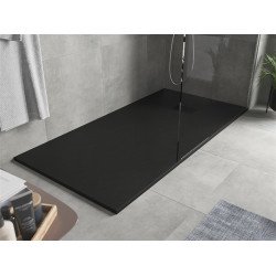 Mexen Hugo   SMC zuhanytálca  170 x 90 cm,  fekete ,  takaró fekete - 42709017-B Kompozit zuhanytálca Kompozit zuhanytálca