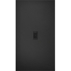 Mexen Hugo   SMC zuhanytálca  160 x 100 cm,  fekete ,  takaró fekete - 42701016-B Kompozit zuhanytálca Kompozit zuhanytálca