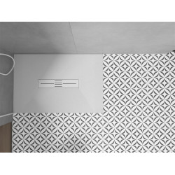 Mexen Toro   SMC zuhanytálca  100 x 80 cm, fehér ,  takaró fehér - 43108010-W Kompozit zuhanytálca Kompozit zuhanytálca