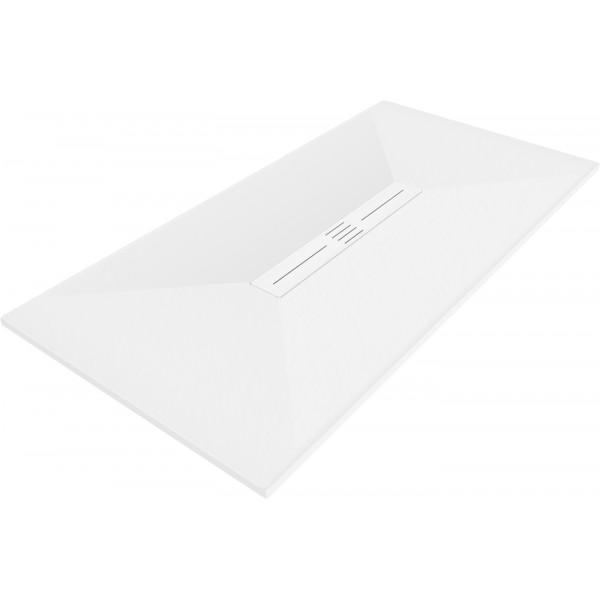 Mexen Toro   SMC zuhanytálca  150 x 80 cm, fehér ,  takaró fehér - 43108015-W Kompozit zuhanytálca Kompozit zuhanytálca