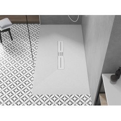 Mexen Toro   SMC zuhanytálca  150 x 80 cm, fehér ,  takaró fehér - 43108015-W Kompozit zuhanytálca Kompozit zuhanytálca